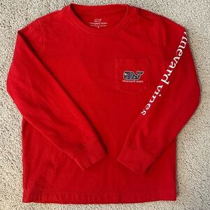 EUC Boys Vineyard Vines Christmas Long-Sleeved Shirt - Size 5